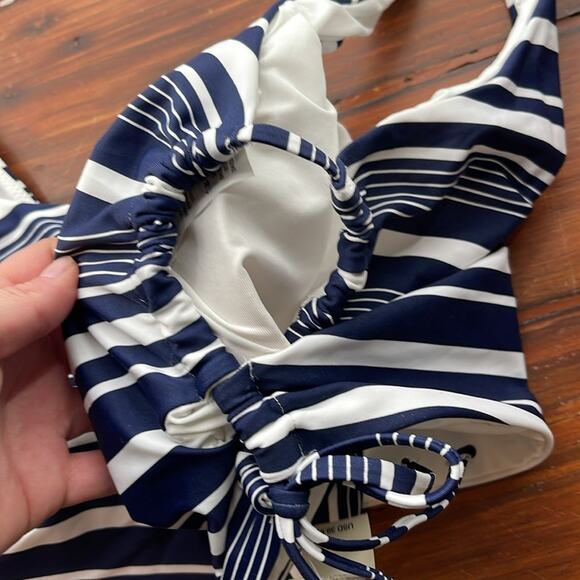 NWT Aerie striped shelf bra with padding swimsuit bikini top sz XXL - Picture 4 of 5